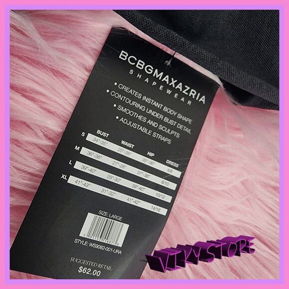 ๐โNWT BCBG MAXAZRIA Power Seamless Shapewear Biker L #7238 ๐ - Picture 5 of 6